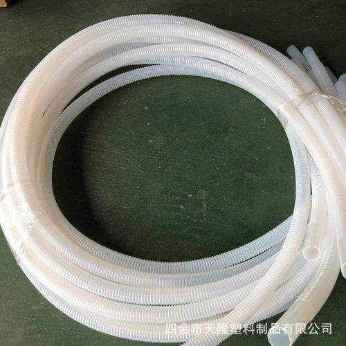 廠家供應(yīng)302四氟波紋管鐵氟龍大口徑白色聚四氟乙烯波透明紋軟管